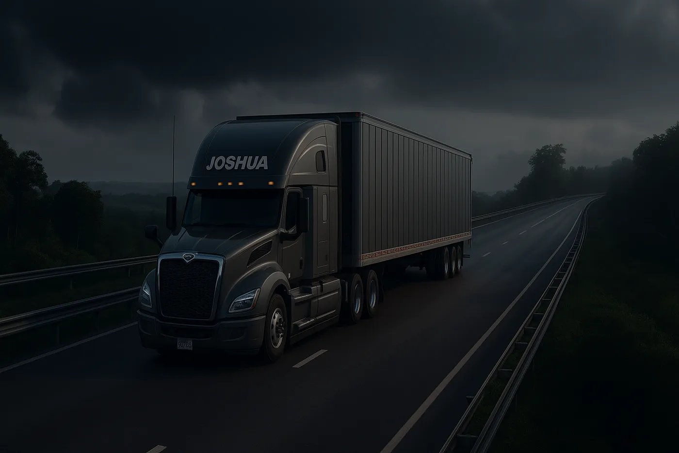 Joshua Meuzelaar truck at night
